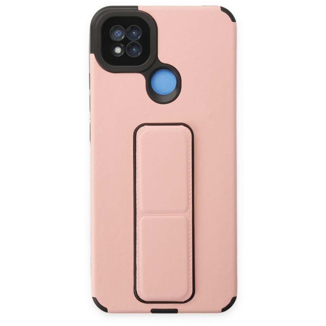  Xiaomi Redmi 9C Kılıf Mega Standlı Silikon - Pudra