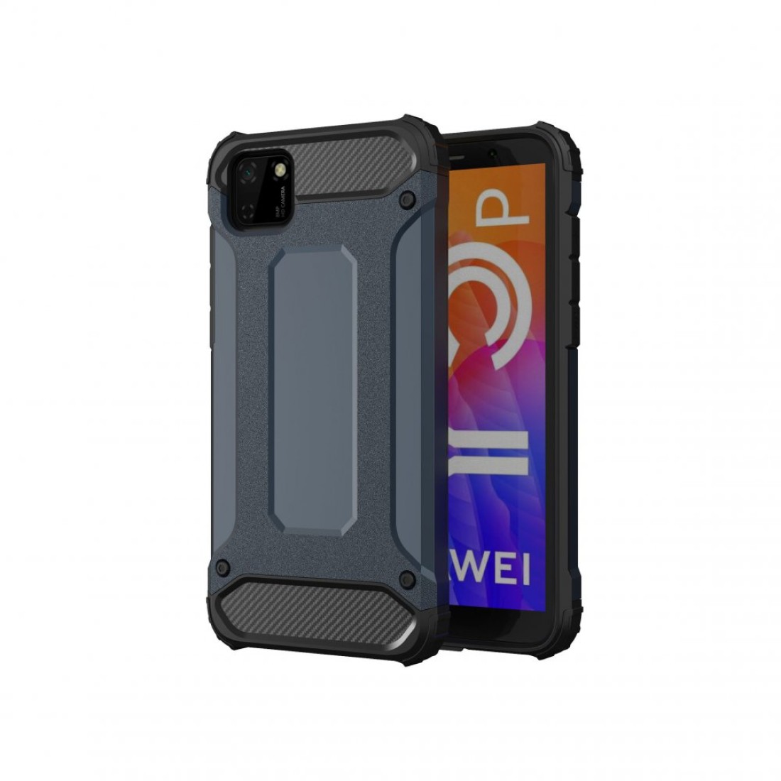  Huawei Y5P Kılıf Tank Silikon Kapak - Lacivert