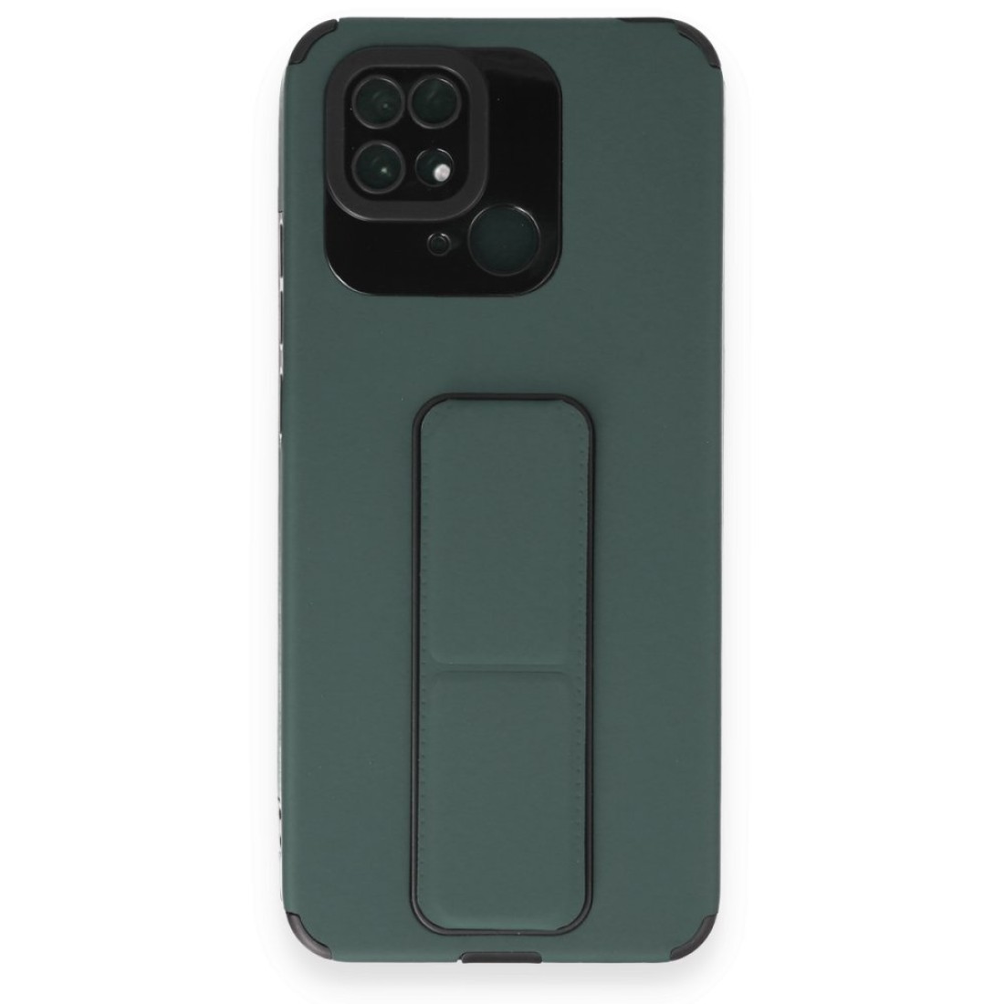  Xiaomi Redmi 10C Kılıf Mega Standlı Silikon - Yeşil