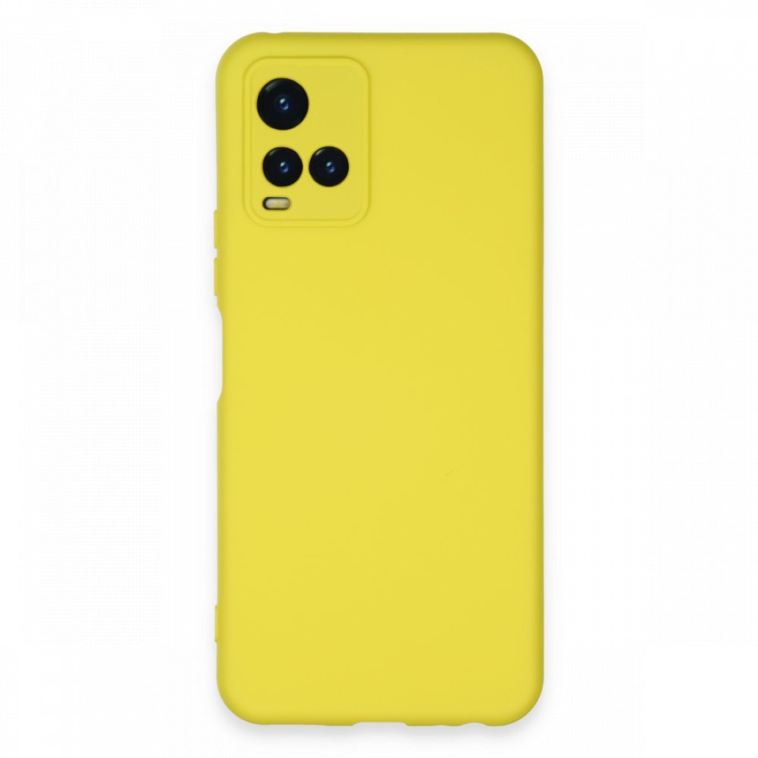  Vivo Y21S Kılıf Nano içi Kadife Silikon - Sarı