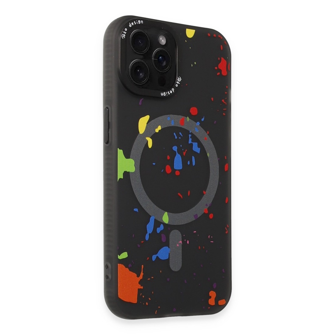 Joko iPhone 15 Pro Max Colorful Magsafe Kapak - Siyah