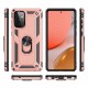  Samsung Galaxy A72 Kılıf Sofya Yüzüklü Silikon Kapak - Rose