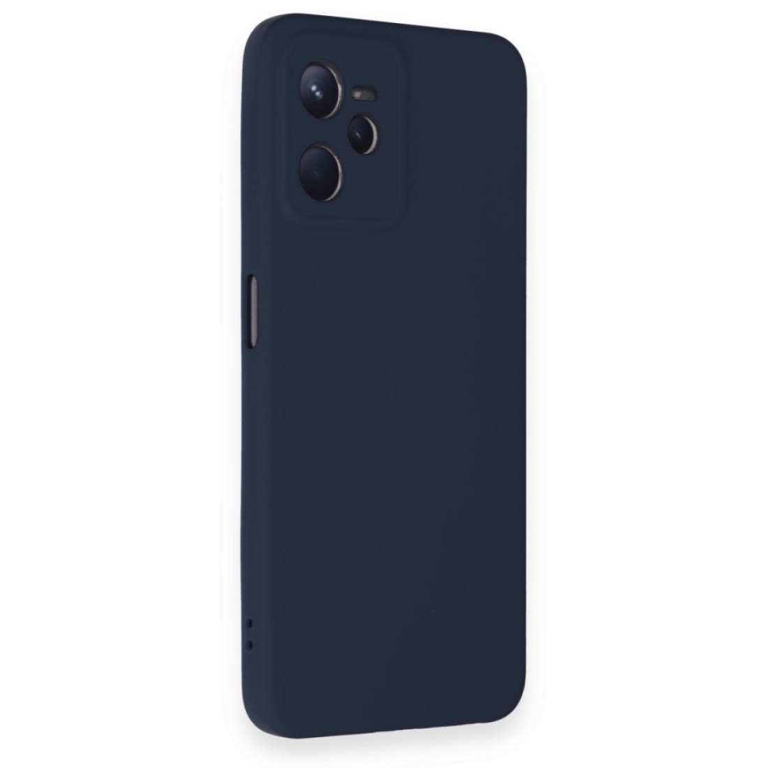 Realme C35 Kılıf Nano içi Kadife Silikon - Lacivert Realme C35 Kılıf Nano içi Kadife Silikon - Lacivert