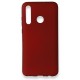  Huawei Honor 20 Lite Kılıf First Silikon - Bordo