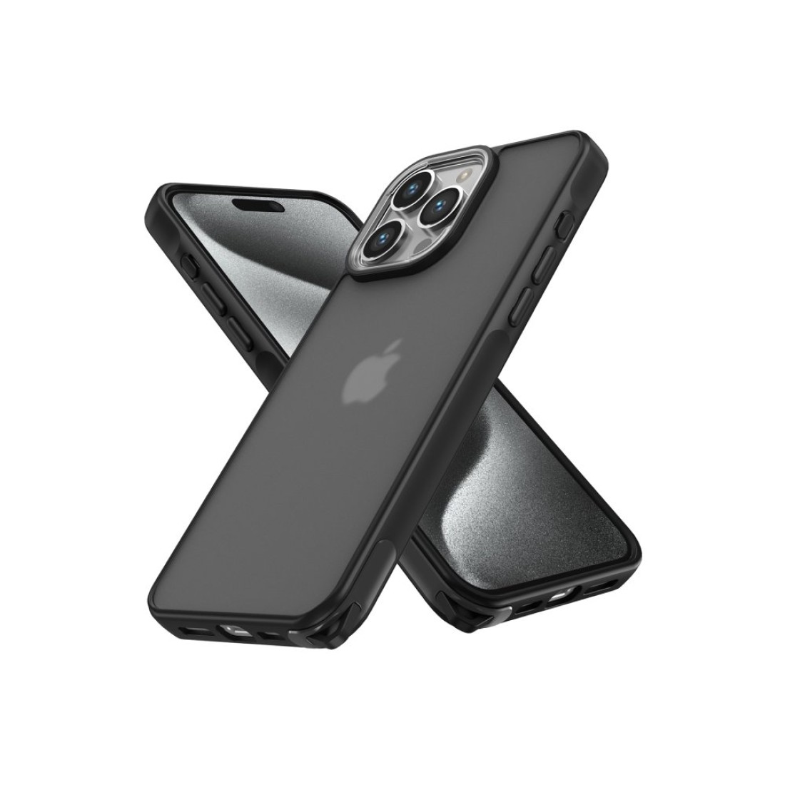  iPhone 15 Pro Max Kılıf Elegant Kapak - Siyah