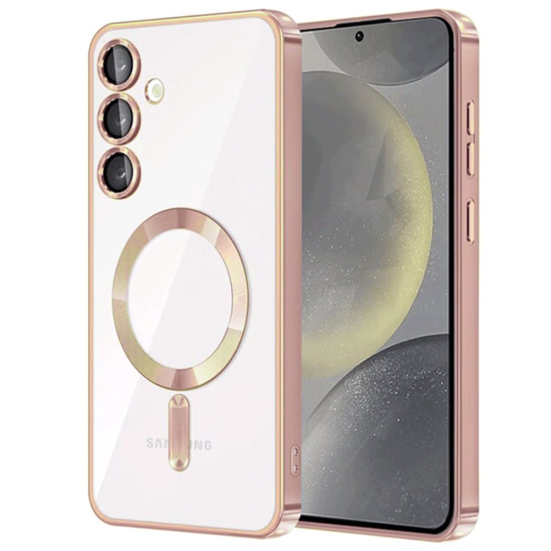  Samsung Galaxy S23 Kılıf Kross Magneticsafe Kapak - Rose