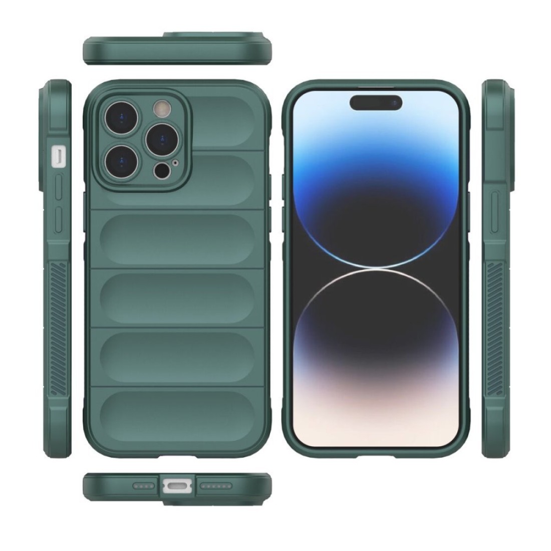  iPhone 16 Pro Max Kılıf Optimum Silikon - Koyu Yeşil