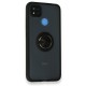  Xiaomi Redmi 9C Kılıf Montreal Yüzüklü Silikon Kapak - Siyah
