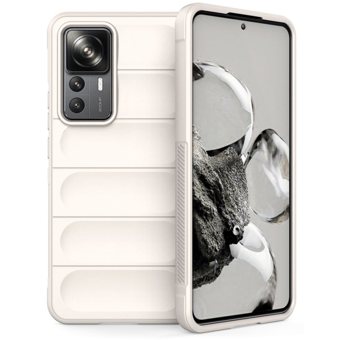  Xiaomi Mi 12T Pro Kılıf Optimum Silikon - Krem