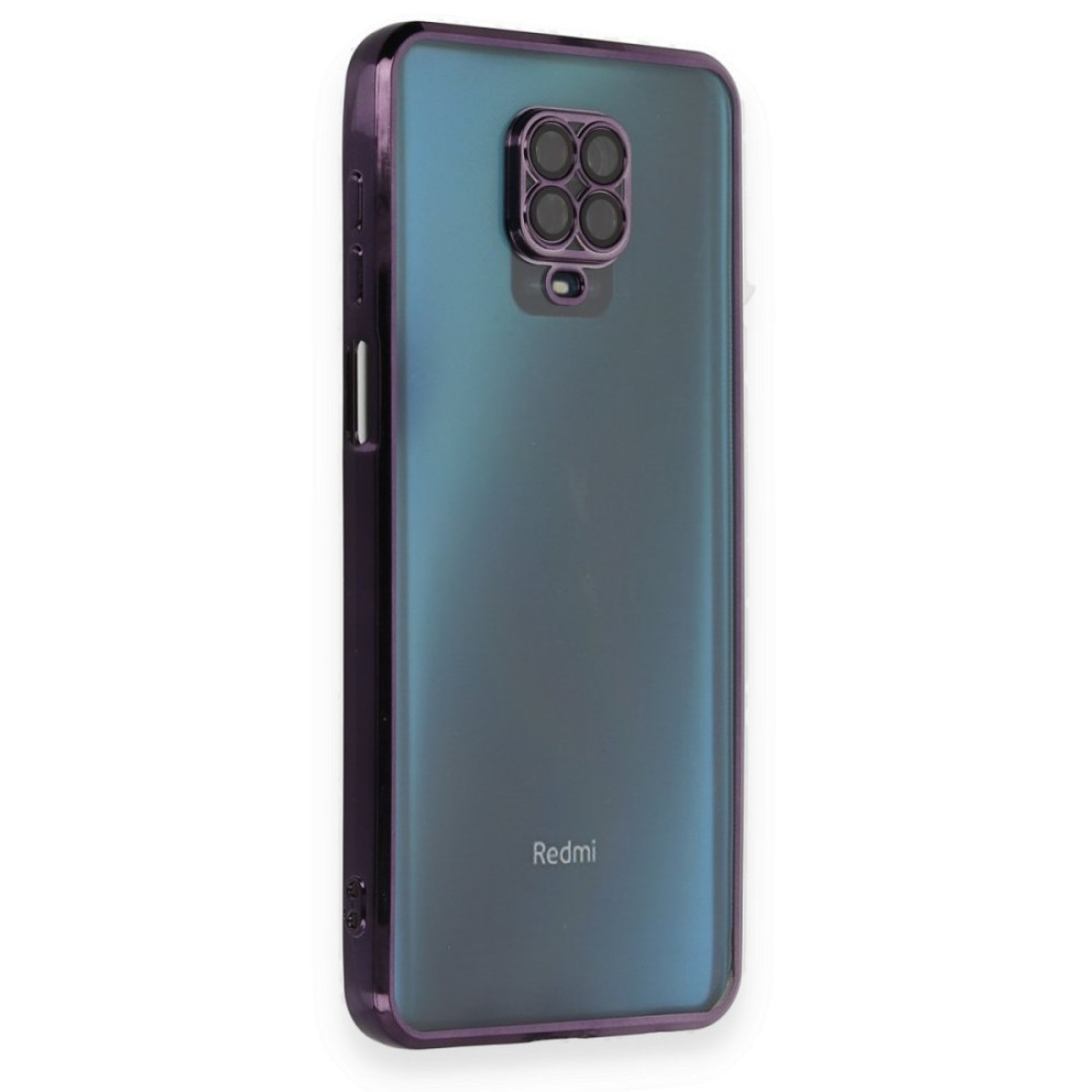  Xiaomi Redmi Note 9S Kılıf Razer Lensli Silikon - Mor