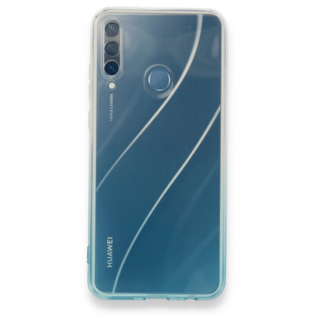  Huawei Y6P Kılıf Lüx Çift Renkli Silikon - Turkuaz
