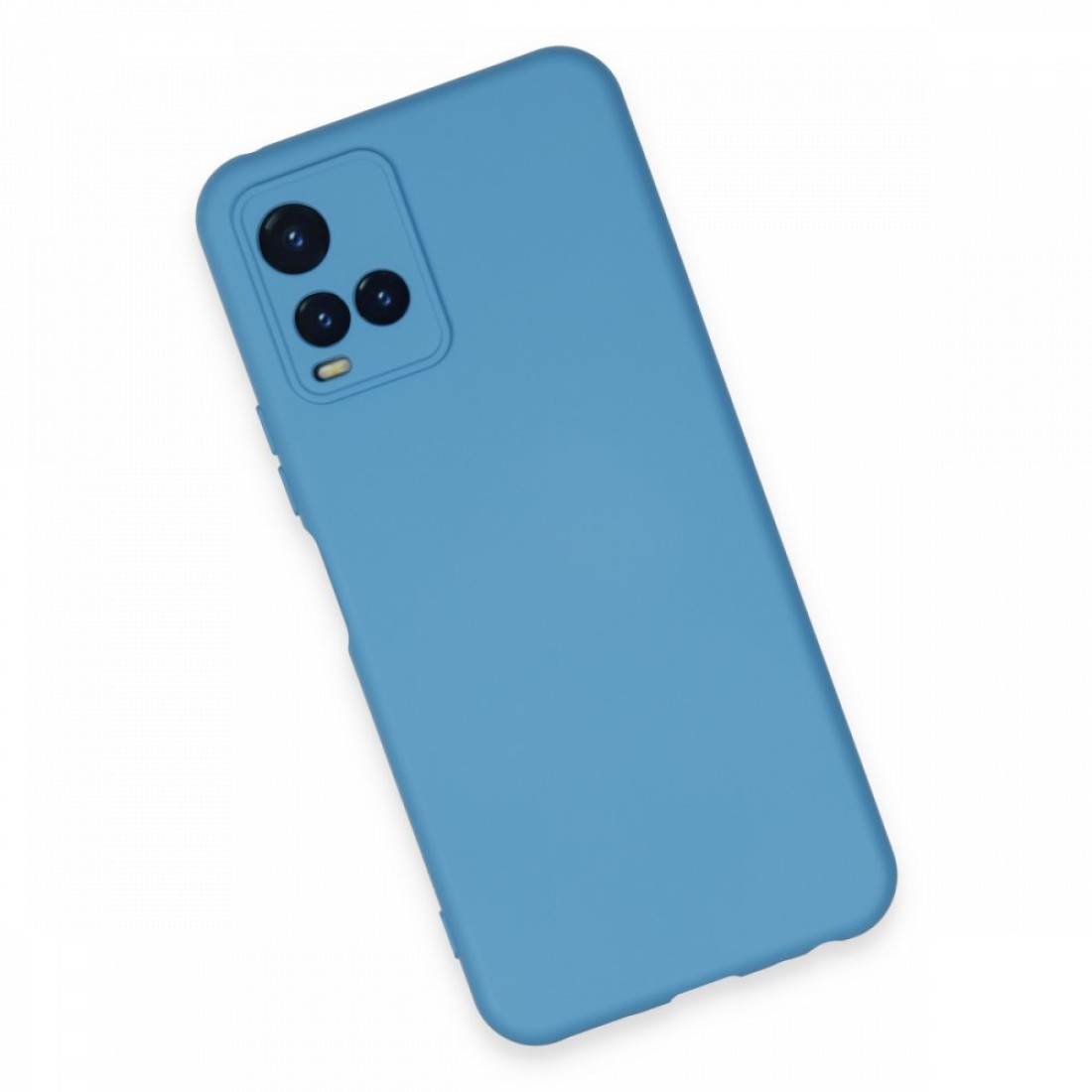 Vivo Y21S Kılıf Nano içi Kadife Silikon - Mavi