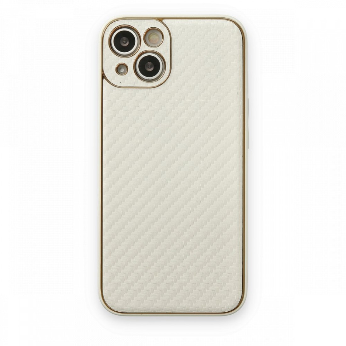  iPhone 13 Kılıf Coco Karbon Silikon - Beyaz