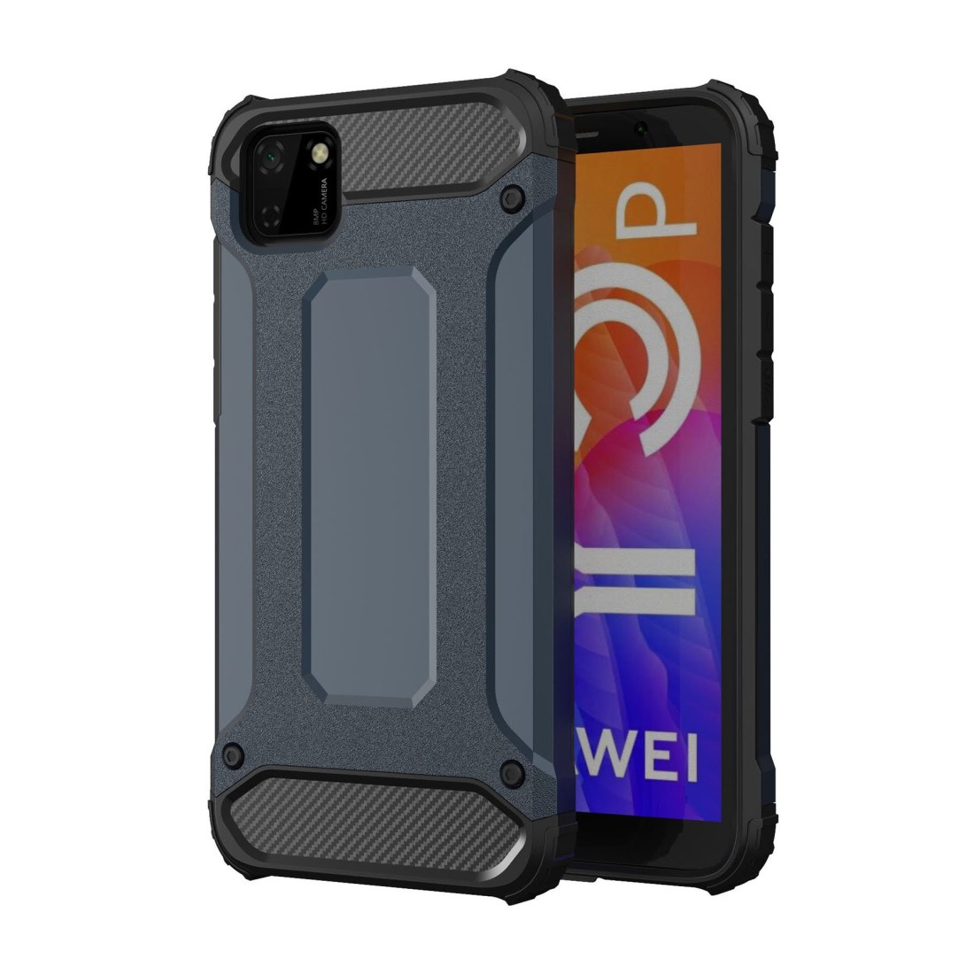  Huawei Y5P Kılıf Tank Silikon Kapak - Lacivert