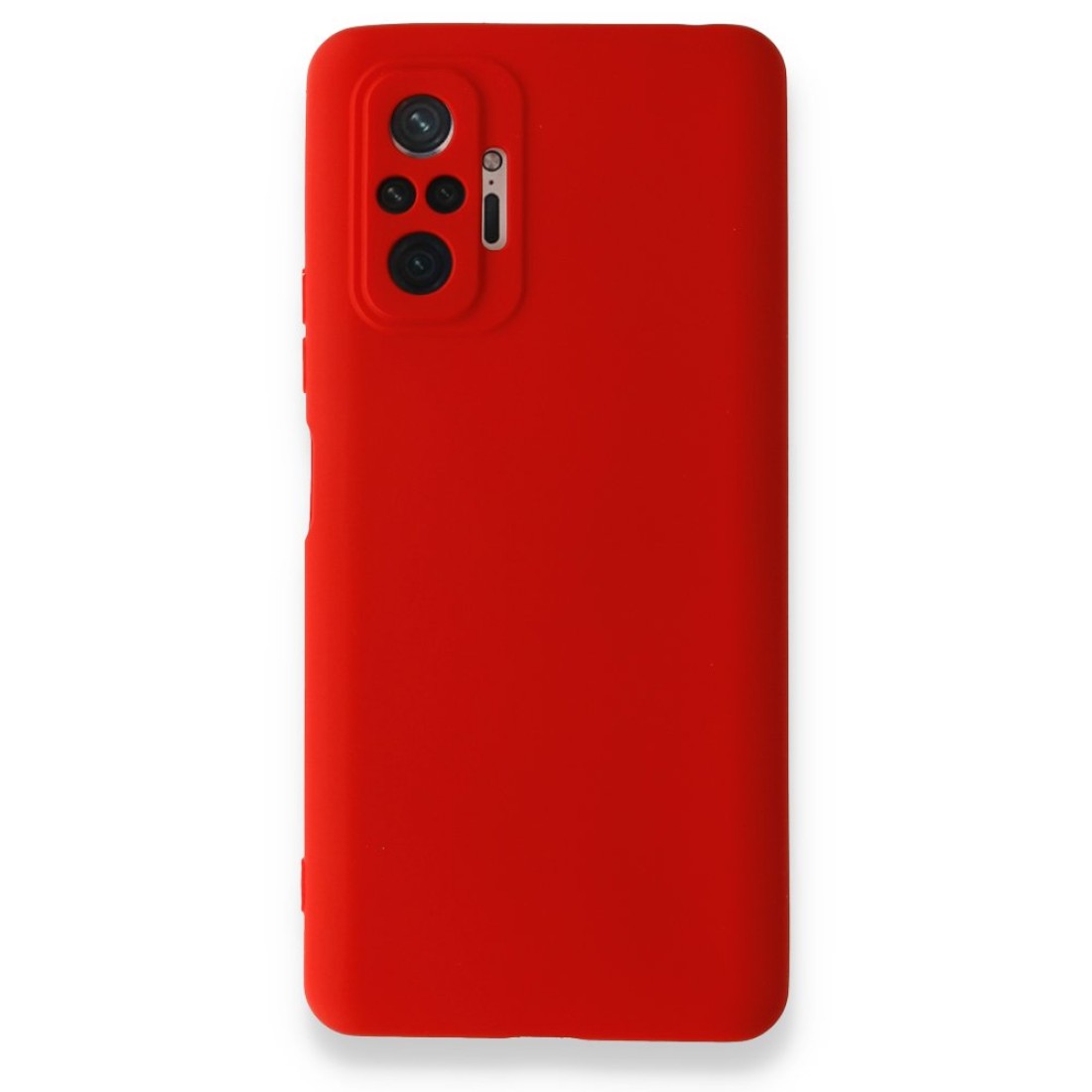  Xiaomi Redmi Note 10 Pro Kılıf Nano içi Kadife Silikon - Kırmızı