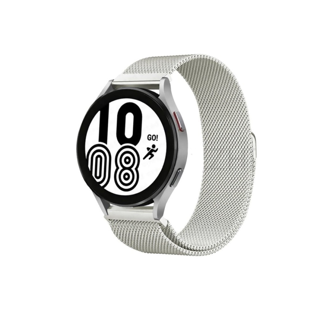  Samsung Galaxy Watch 5 Metal Mıknatıslı Kordon - Gümüş