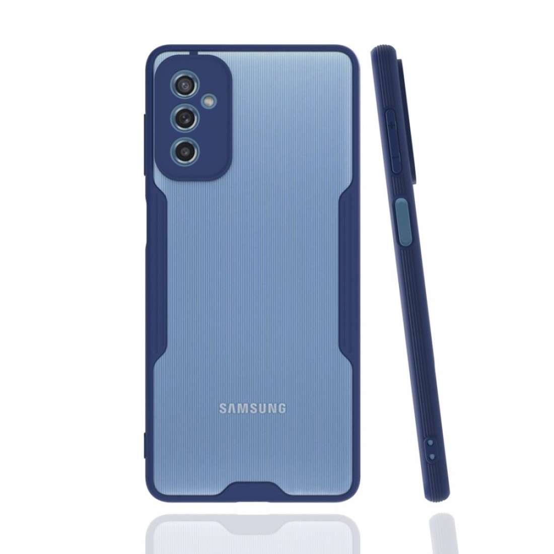  Samsung Galaxy M52 5G Kılıf Platin Silikon - Lacivert