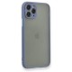  iPhone 11 Pro Kılıf Montreal Silikon Kapak - Gri