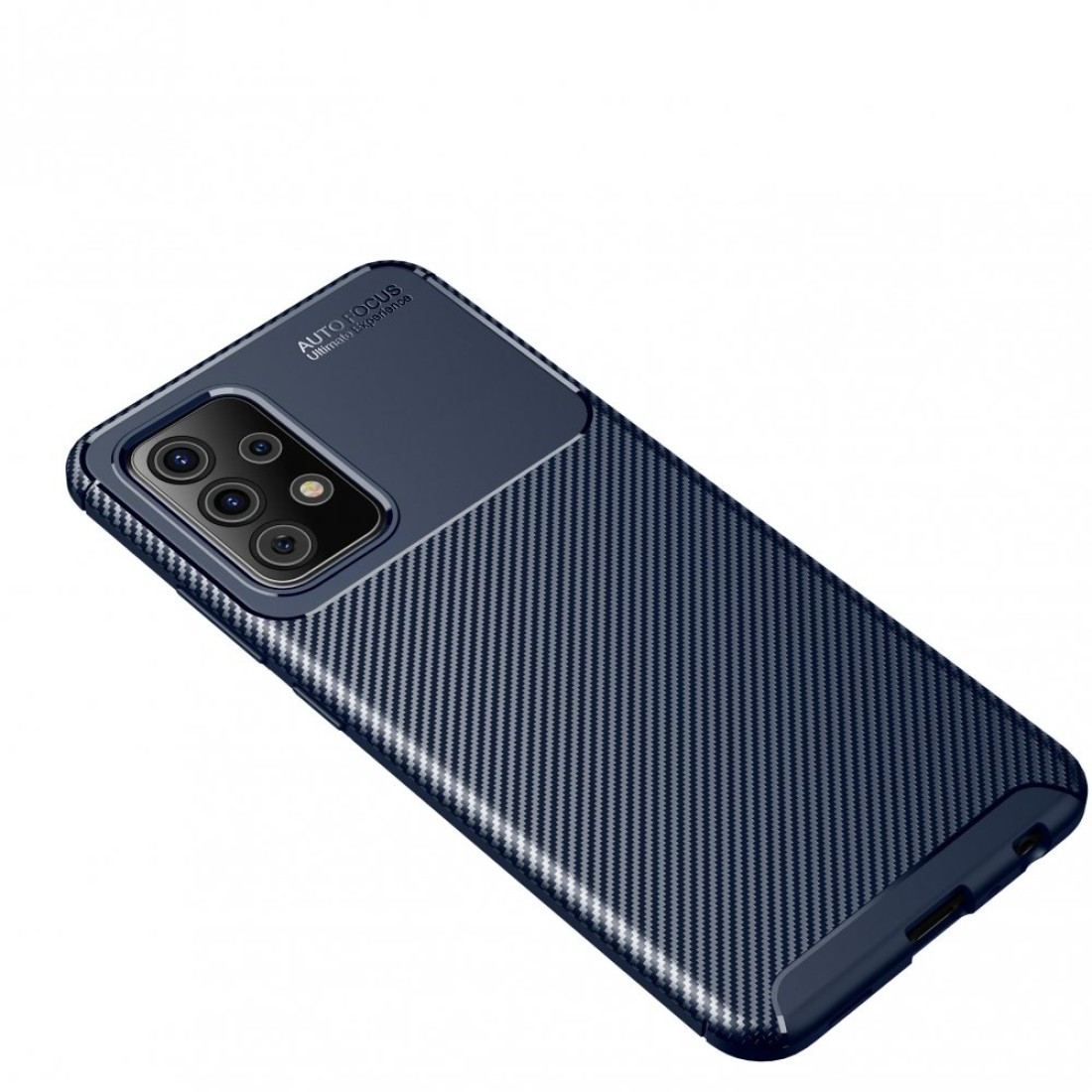  Samsung Galaxy A52 Kılıf Auto Focus Karbon Kapak - Lacivert