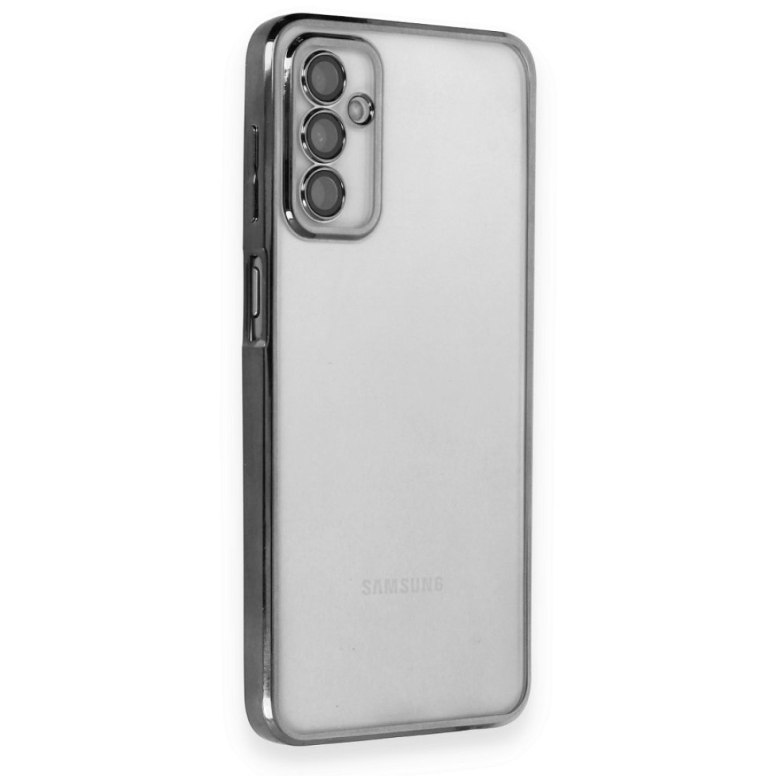  Samsung Galaxy M23 Kılıf Razer Lensli Silikon - Siyah