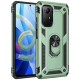  Xiaomi Redmi Note 12S Kılıf Sofya Yüzüklü Silikon Kapak - Yeşil