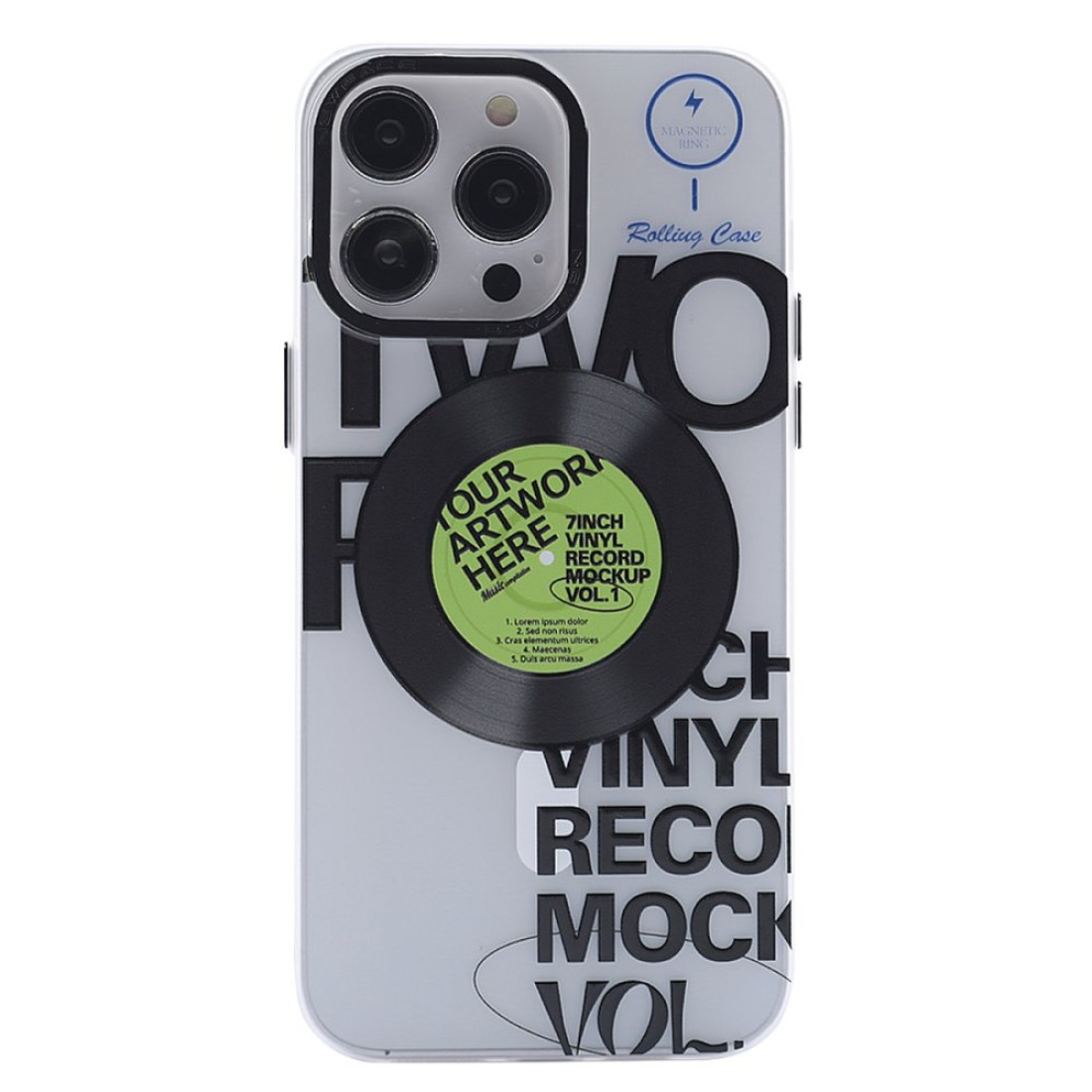  iPhone 14 Pro Kılıf Apollo Magneticsafe Desenli Kapak - Apollo Şeffaf - 5