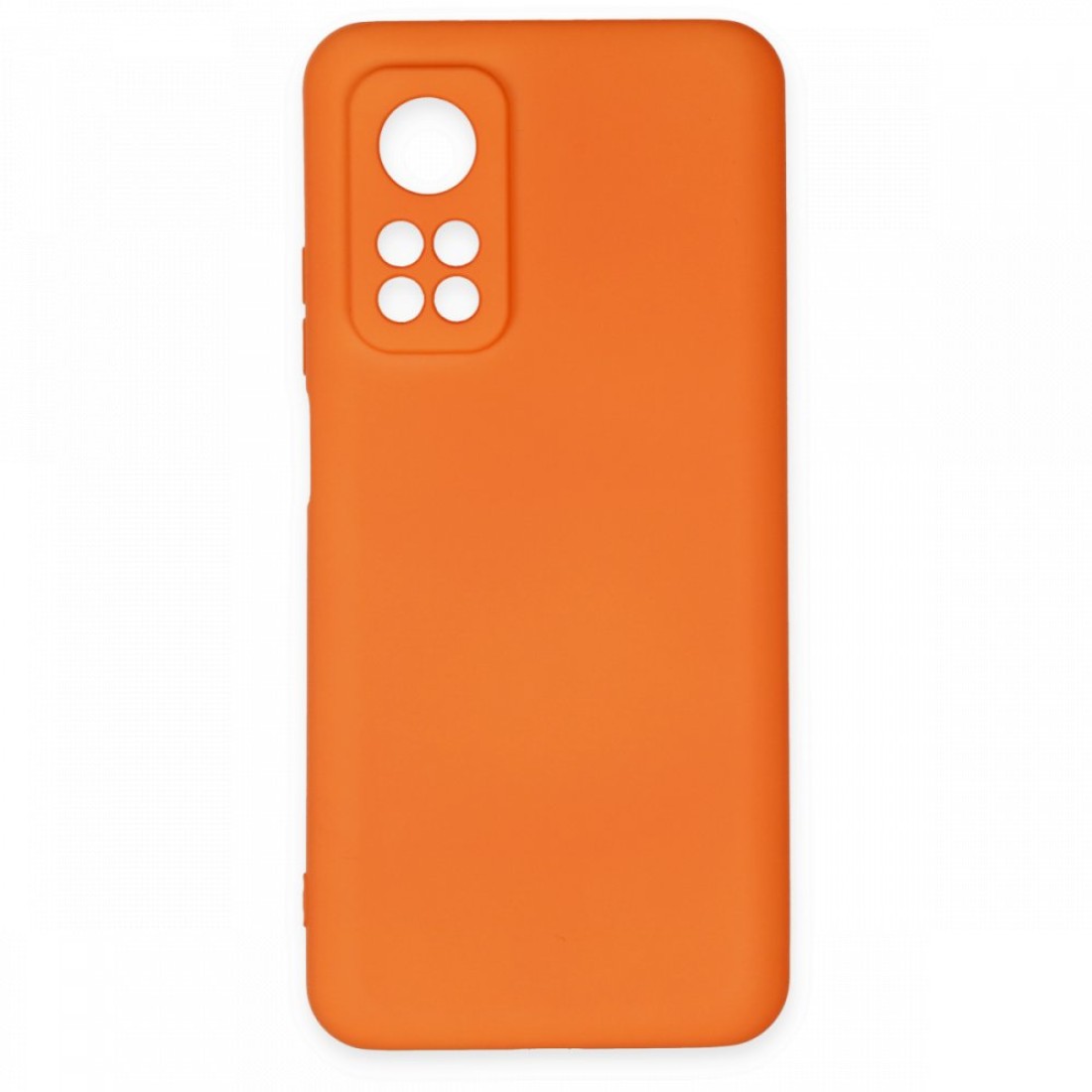  Xiaomi Mi 10T Pro Kılıf Nano içi Kadife Silikon - Turuncu