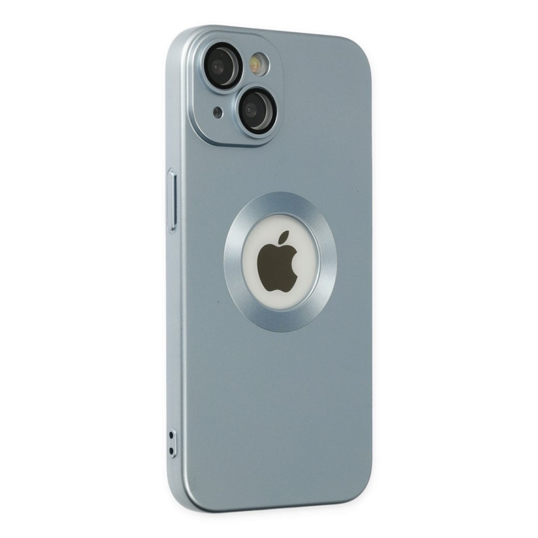  iPhone 14 Plus Kılıf Vamos Lens Silikon - Sierra Blue