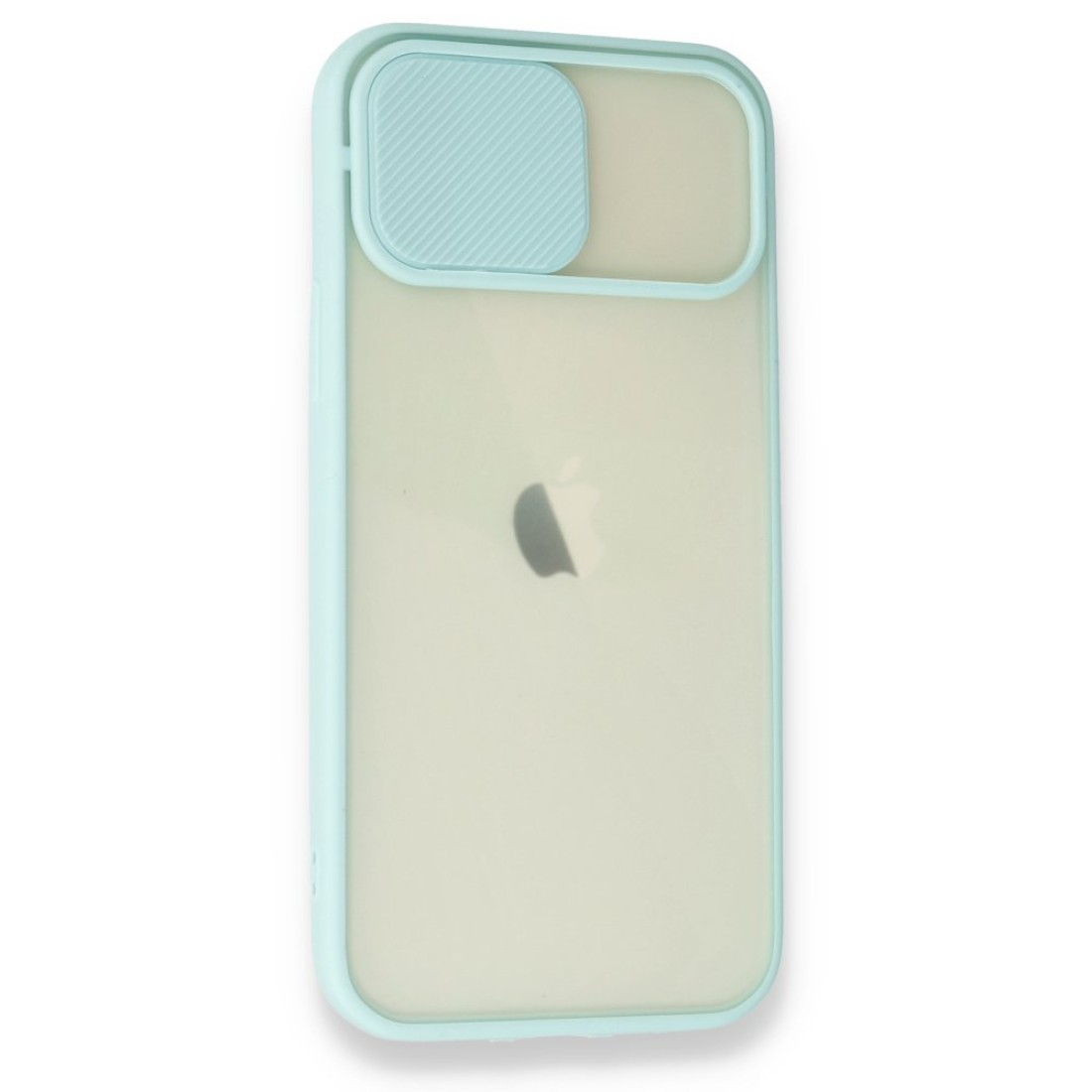 iPhone 12 Kılıf Palm Buzlu Kamera Sürgülü Silikon - Turkuaz iPhone 12 Kılıf Palm Buzlu Kamera Sürgülü Silikon - Turkuaz