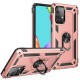  Samsung Galaxy A52 Kılıf Sofya Yüzüklü Silikon Kapak - Rose
