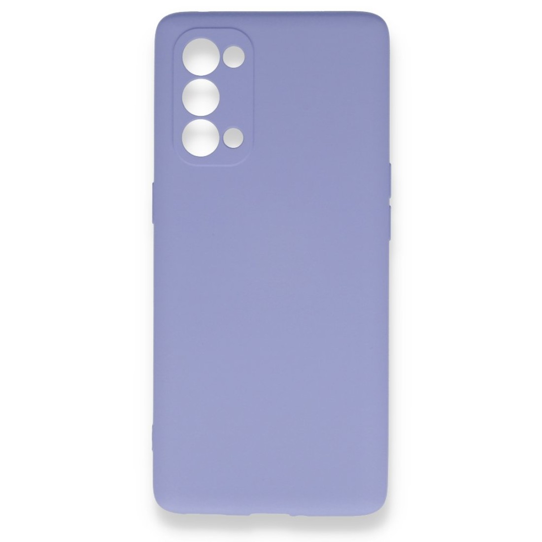  Oppo Reno 5 Pro Kılıf Nano içi Kadife Silikon - Lila
