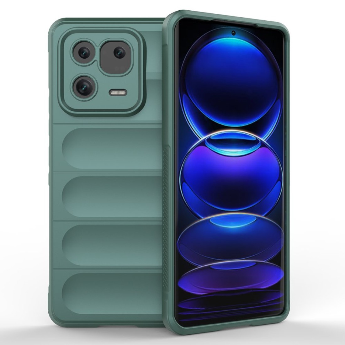 Xiaomi Mi 13 Kılıf Optimum Silikon - Koyu Yeşil