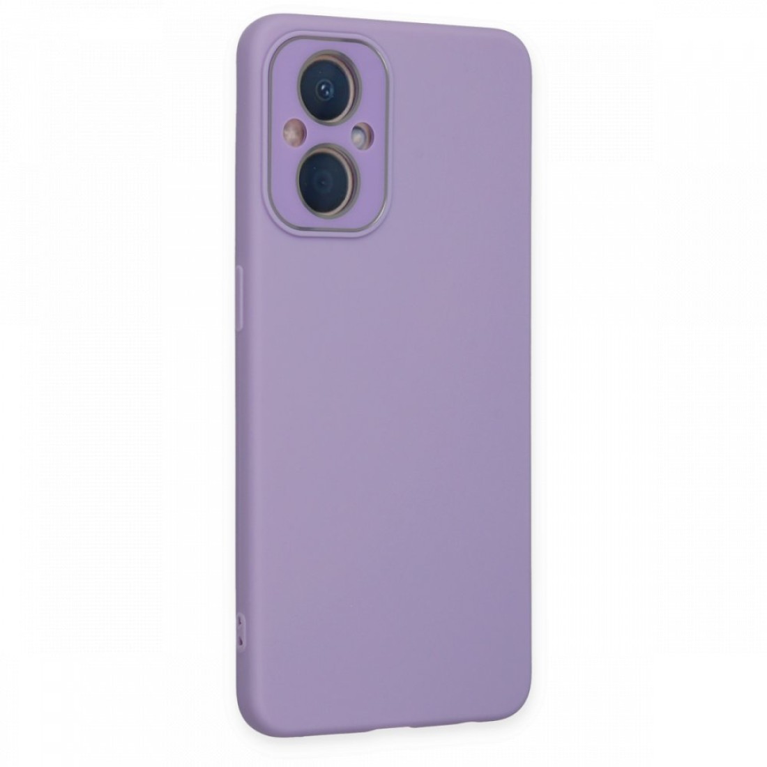  Oppo Reno 7 Lite Kılıf Lansman Glass Kapak - Lila