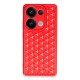 Xiaomi Poco M6 Pro 4G Kılıf Petek Silikon Kapak - Kırmızı Xiaomi Poco M6 Pro 4G Kılıf Petek Silikon Kapak - Kırmızı