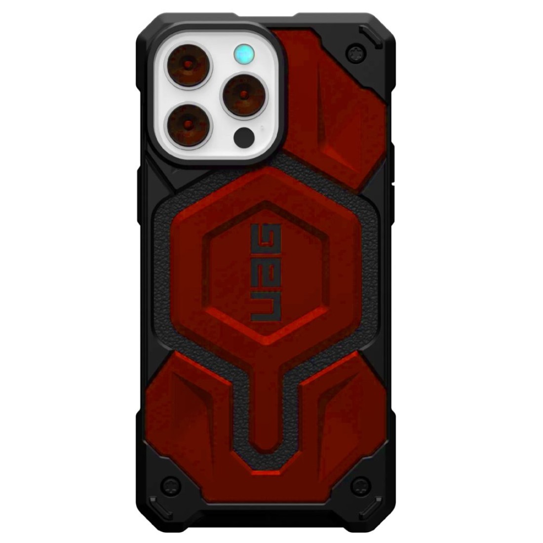  iPhone 14 Pro Max Kılıf Uag Fiber Magneticsafe Silikon - Kırmızı