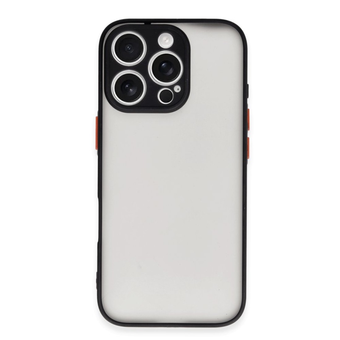  iPhone 16 Pro Max Kılıf Montreal Silikon Kapak - Siyah