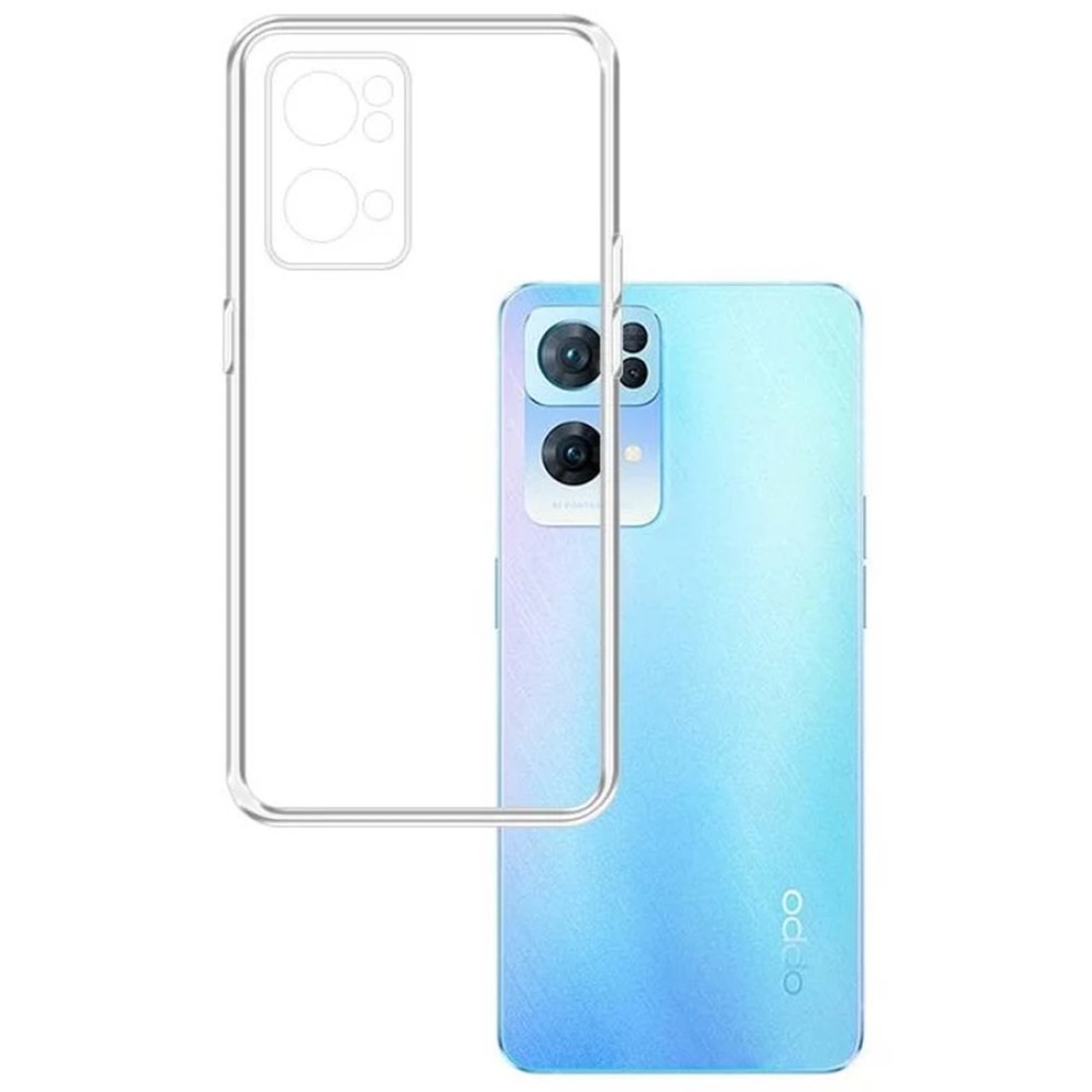  Oppo Reno 7 Lite Kılıf Lüx Şeffaf Silikon