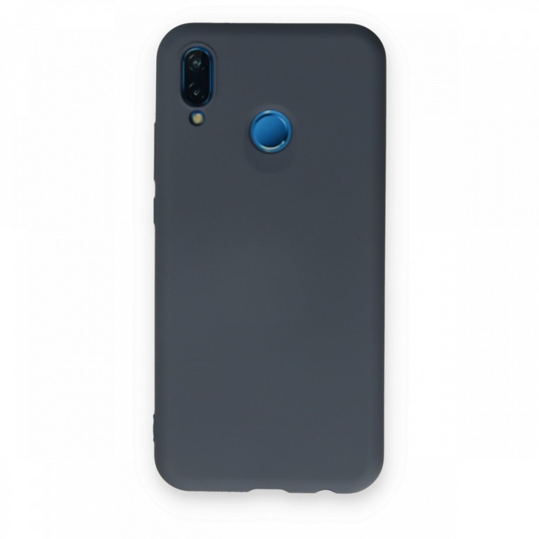  Huawei P20 Lite Kılıf Nano içi Kadife Silikon - Gri