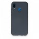  Huawei P20 Lite Kılıf Nano içi Kadife Silikon - Gri