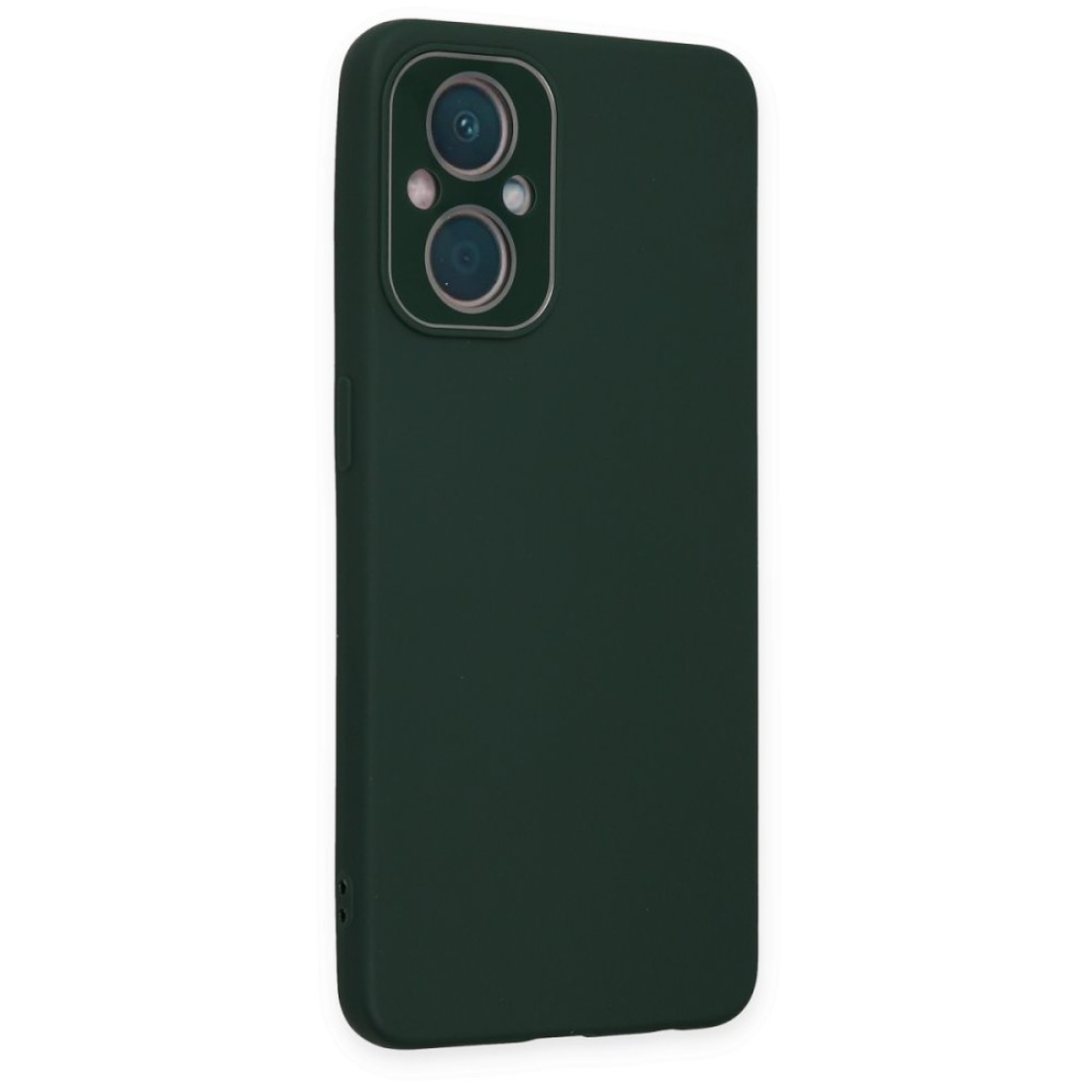 Oppo Reno 8 Lite Kılıf Lansman Glass Kapak - Koyu Yeşil Oppo Reno 8 Lite Kılıf Lansman Glass Kapak - Koyu Yeşil
