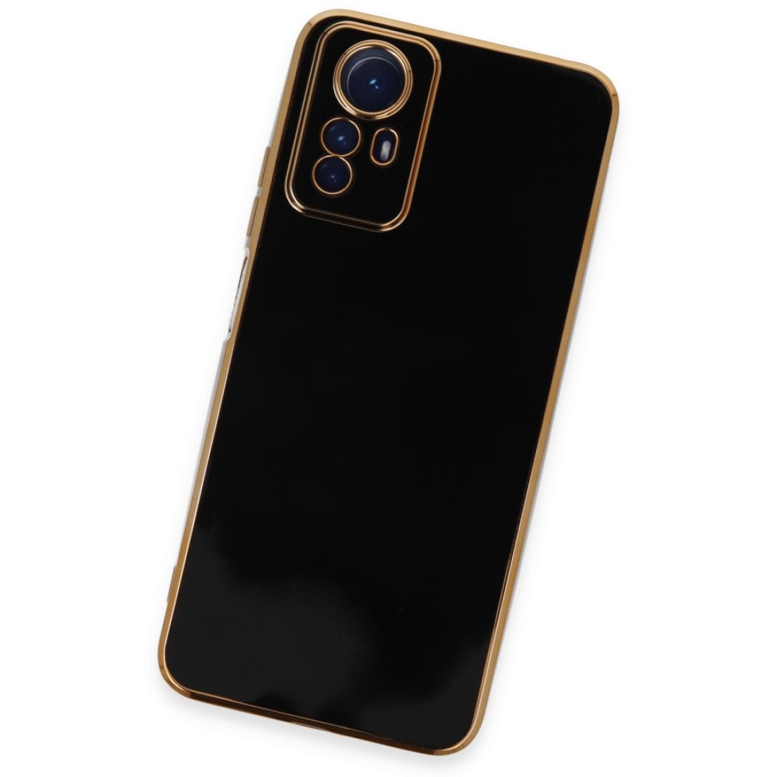  Xiaomi Redmi Note 12S Kılıf Volet Silikon - Siyah