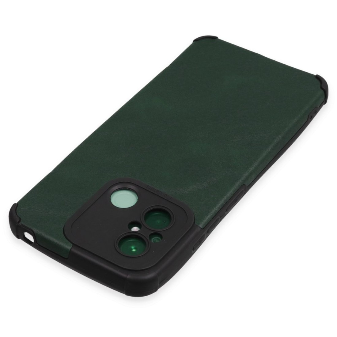  Xiaomi Redmi 12C Kılıf Loop Deri Silikon - Yeşil