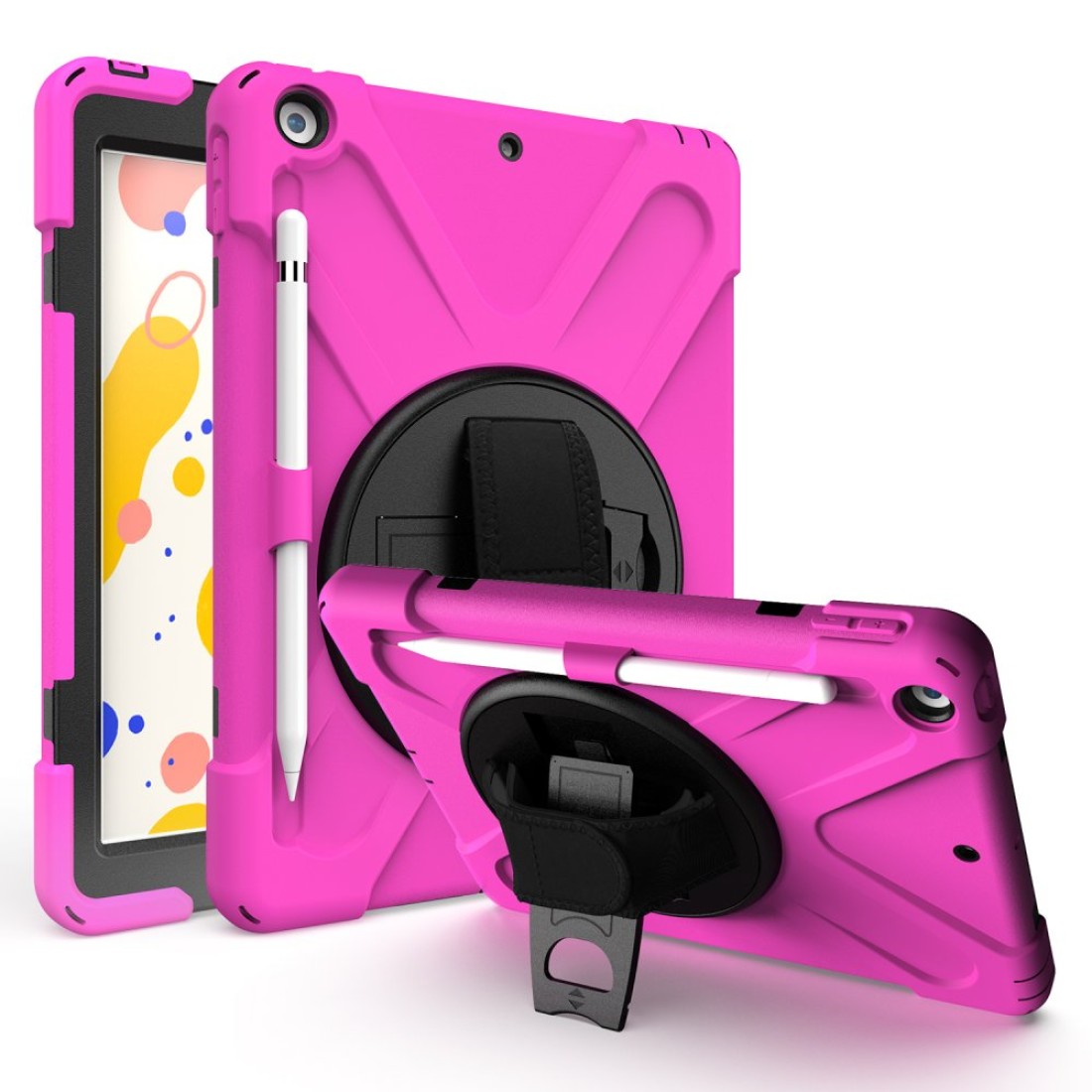  iPad 10.2 (7.nesil) Kılıf Amazing Tablet Kapak - Pembe