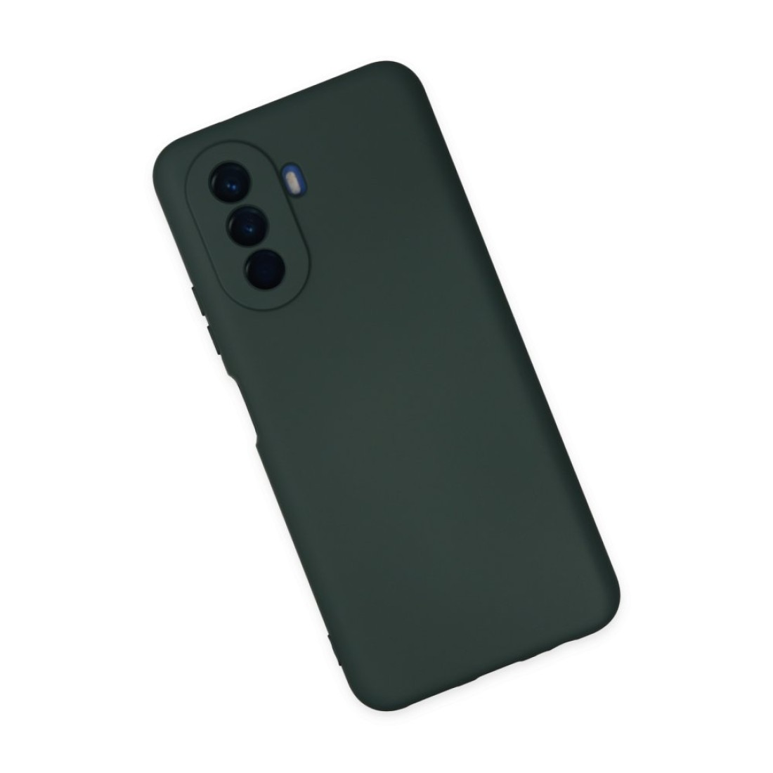  Huawei Nova Y70 Kılıf Nano içi Kadife Silikon - Koyu Yeşil