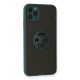 iPhone 11 Pro Kılıf Montreal Yüzüklü Silikon Kapak - Yeşil iPhone 11 Pro Kılıf Montreal Yüzüklü Silikon Kapak - Yeşil