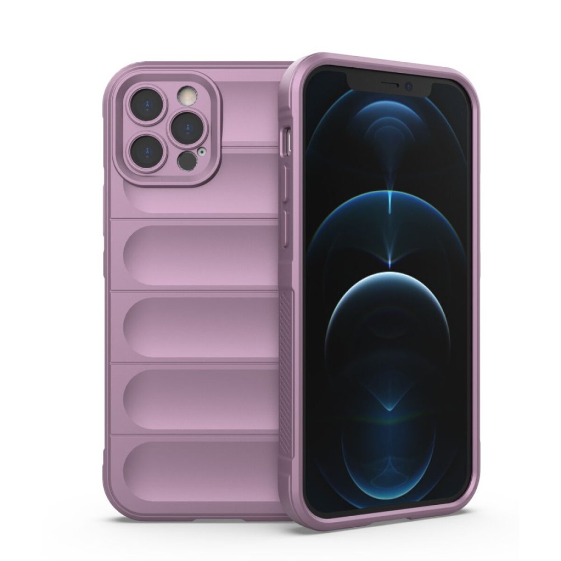  iPhone 12 Pro Kılıf Optimum Silikon - Mor