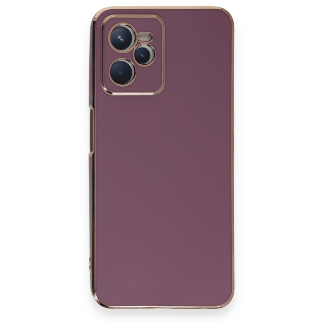  Realme C35 Kılıf Volet Silikon - Mor