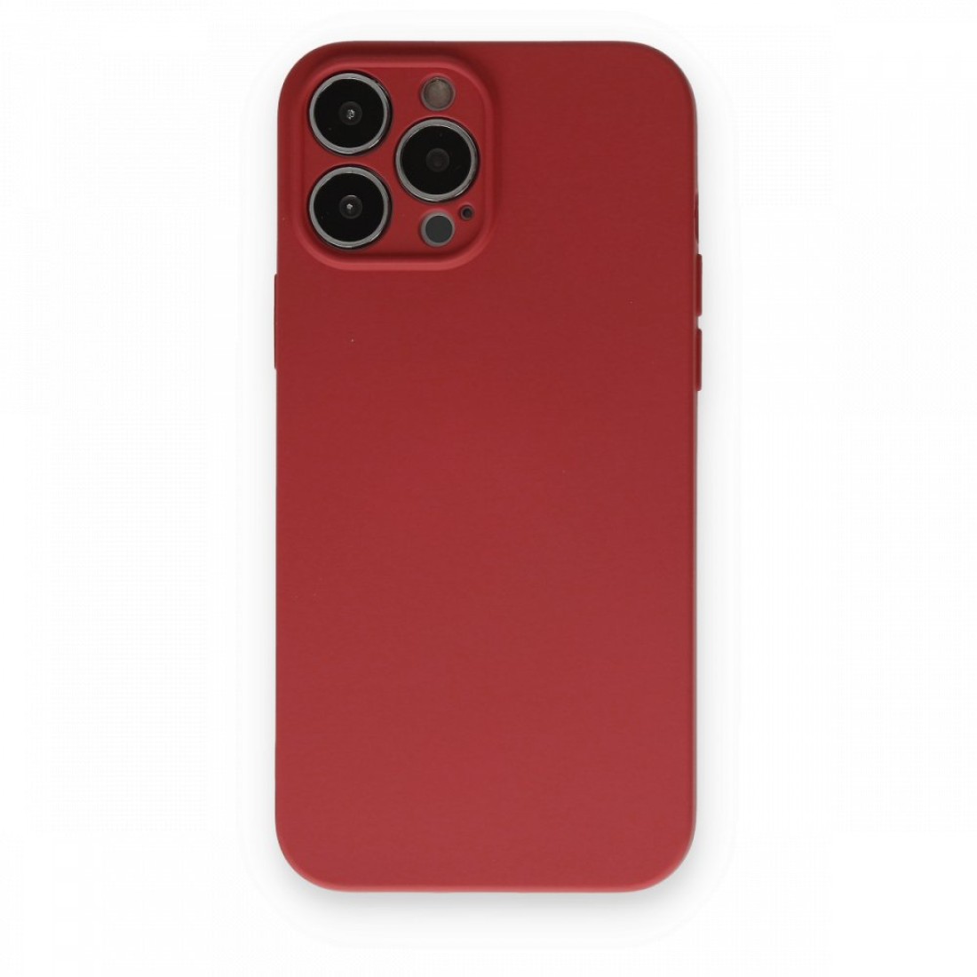  iPhone 13 Pro Max Kılıf Nano içi Kadife Silikon - Kiremit