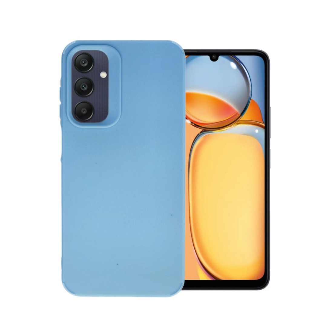  Samsung Galaxy A05S Kılıf Petro Silikon - Mavi