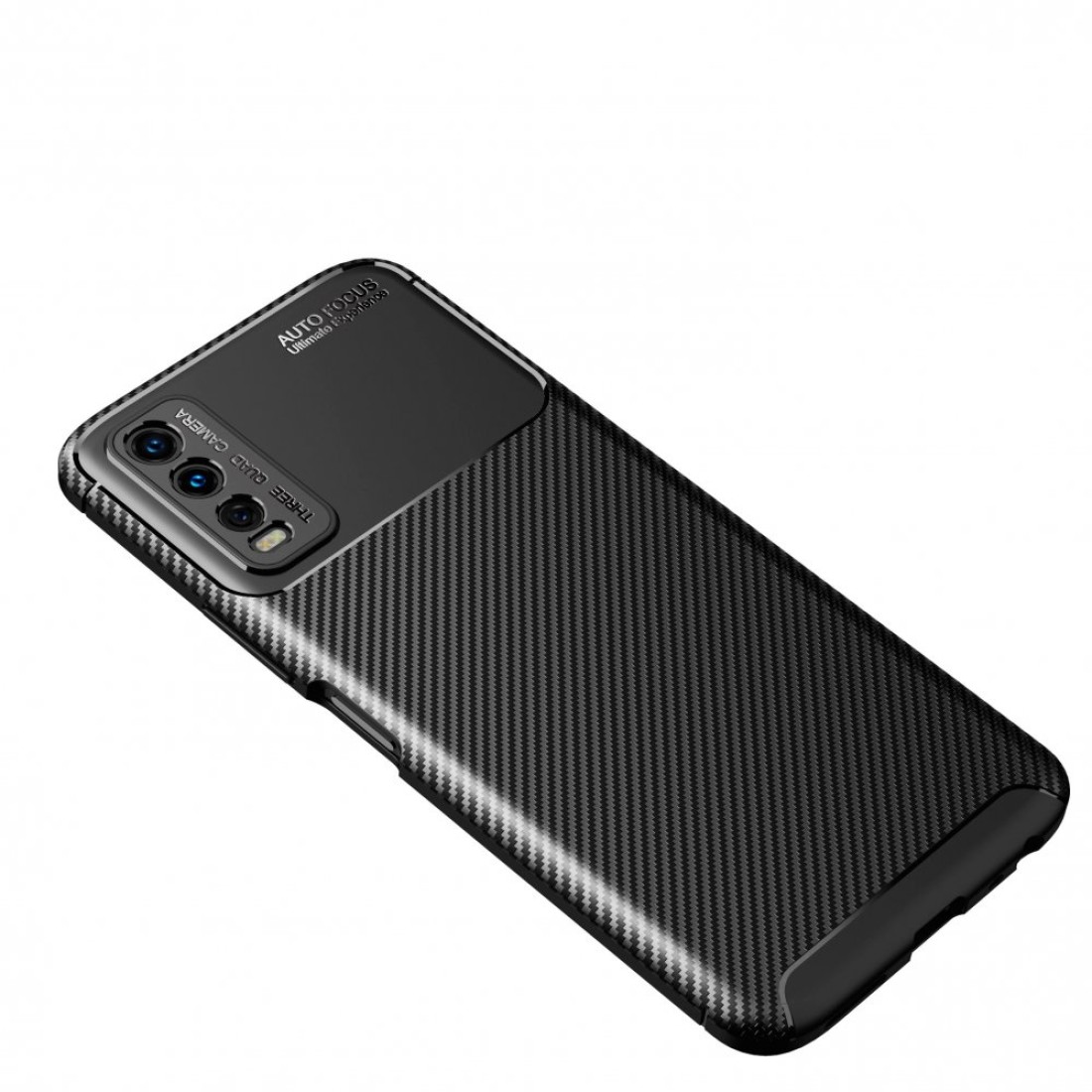  Vivo Y11S Kılıf Auto Focus Karbon Kapak - Siyah